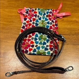 Brighton Dark Brown Leather w/ Silver Accent Adjustable Lobster Clasp 1 CM Wide